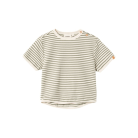 Lil' atelier shirt geo moss grey 03