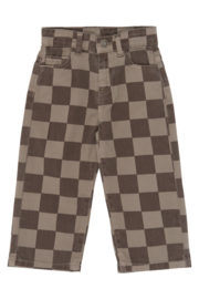 The new little broek vondell taupe grey check 31