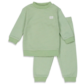 Feetje wafel pyjama green melange