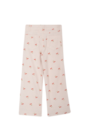 Mini Rebels broek cerise dark ecru 134