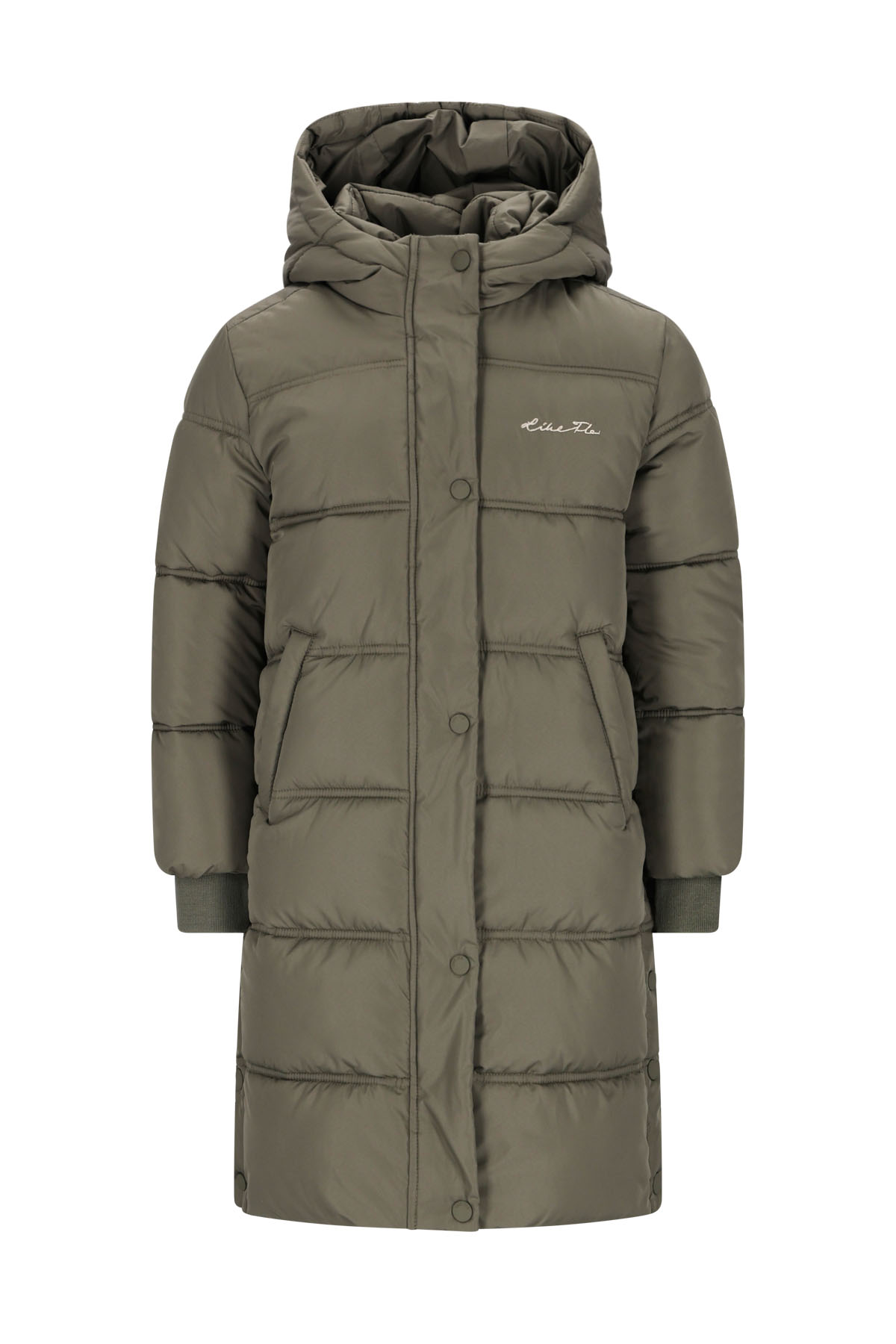 Flo lange winterjas green 20