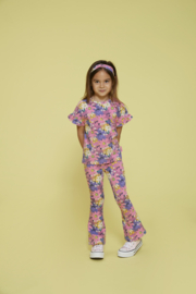 Jubel flared flower broek 58