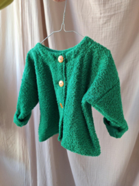 BADSTOF VESTJE - SMARAGD GROEN