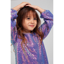 Jubel glitter jurk lilac 125