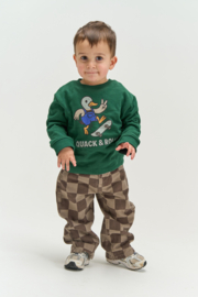 The new little broek vondell taupe grey check 31