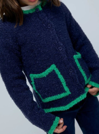 Compania fantastica vest navy green 19