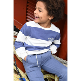 Sturdy sweater streep blue 111