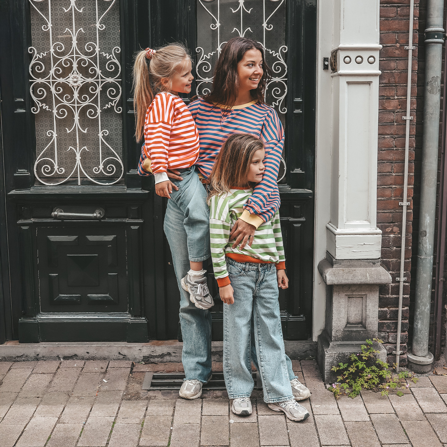 Your wishes mommy & me stripe sweater navy 47