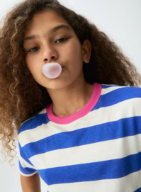 Compania fantastica streep shirt blauw wit 21