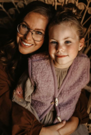 Alwero kids wollen gilet alpen lila 08