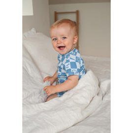 Feetje pyjama chase check blauw