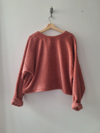 BADSTOF VEST DAMES KORT - DUSTY PEACH