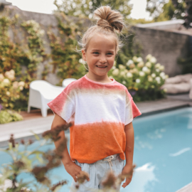 Your wishes shirt dip dye wide tee multi color 273