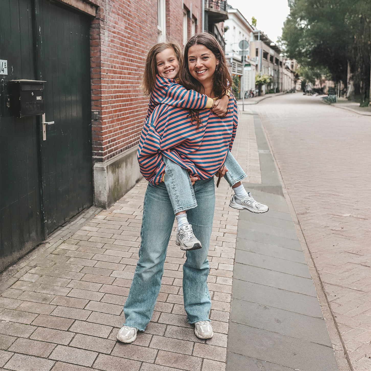 Your wishes mommy & me stripe sweater navy 47