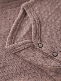 Lil' atelier merino wollen baby romper nora fawn 128