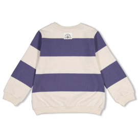 Sturdy sweater streep blue 111