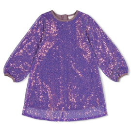 Jubel glitter jurk lilac 125