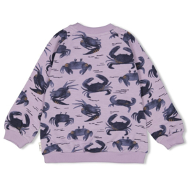 Sturdy print sweater lila 03