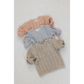 Feetje gebreide trui blue melange 130