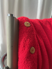 BADSTOF VEST DAMES LANG - RED