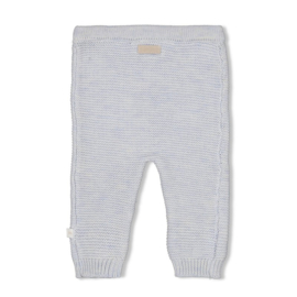 Feetje gebreid broekje blue melange 136