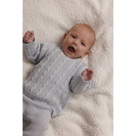 Feetje gebreide trui blue melange 130