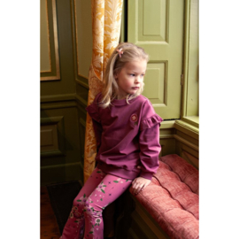 Jubel bloemen print flared broek 114