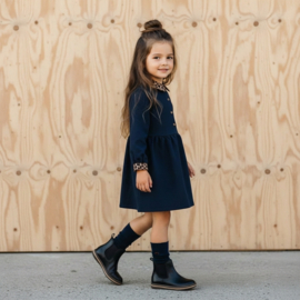 Mini rebels jurk lila dark blue 35