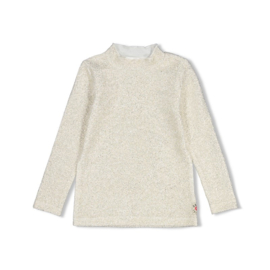 Jubel glitter shirt off white silver 124