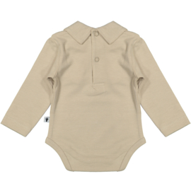 Klein polobody longsleeve oxford tan beige 220