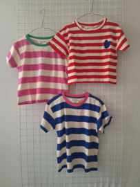 Compania fantastica streep shirt blauw wit 21