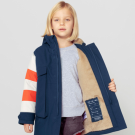 Goasoaky winterjas uni navy streep