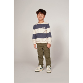 Sturdy sweater streep blue 111