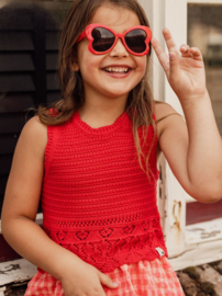 Looxs little gehaakte top poppy red 117