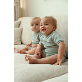 Feetje shortama summer special zeegroen
