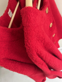 BADSTOF VEST DAMES LANG - RED