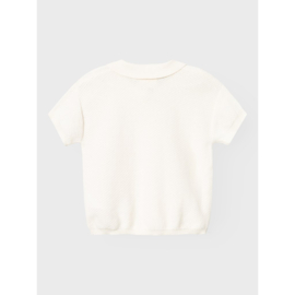 Lil' atelier gebreide polo johanno coconut milk 32