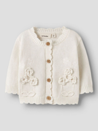 Lil' atelier baby vest dola knit coconut milk 29