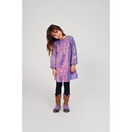 Jubel glitter jurk lilac 125