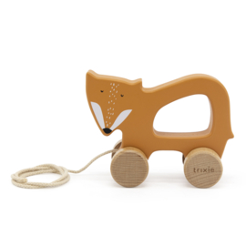 trixie wooden pull along mr fox 33
