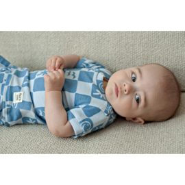 Feetje pyjama chase check blauw