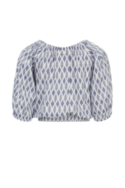 Looxs blouse blue print 33