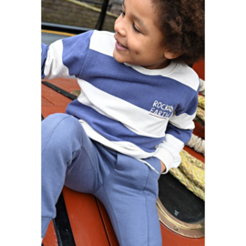 Sturdy sweater streep blue 111