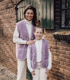 Alwero kids wollen gilet alpen lila 08