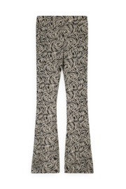 Flo flared print broek flore 114