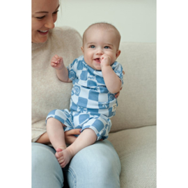 Feetje pyjama chase check blauw