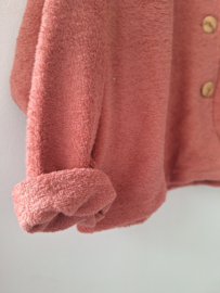 BADSTOF VEST DAMES LANG - DUSTY PEACH
