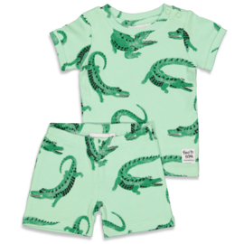 Feetje pyjama limited groen krokodil
