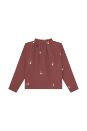 Mini rebels blouse poppy dark cognac 22