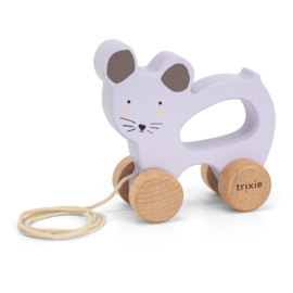 Trixie wooden pull along mrs mouse 32
